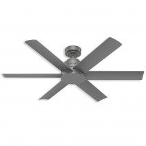 52" Hunter Kennicott Outdoor Ceiling Fan 51179 - Matte Silver