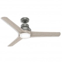 52" Hunter Lakemont Outdoor Ceiling Fan With LED Module - 51326 - Matte Silver