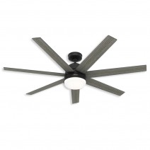 60" Hunter Phenomenon Wi-Fi indoor Ceiling Fan With LED Module - 51376 - Matte Black