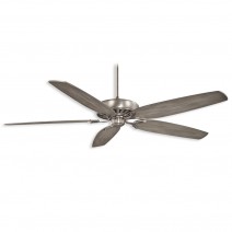 72" Minka Aire Great Room Traditional Ceiling Fan - Burnished Nickel Finish with Seashore Grey Blades