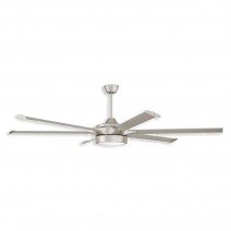  78" Craftmade Prost Ceiling Fan With LED Module - PRT78PN6 - Painted Nickel