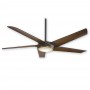 60" Raptor by Minka Aire F617L-ORB/AB - Oil Rubbed Bronze/Antique Brass - 5 Speed DC Ceiling Fan w/ Remote
