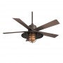54" RainMan Ceiling Fan by Minka Aire - F582L-ORB Oil Rubbed Bronze with Light Kit