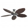 125 Series Raindance Ceiling Fan Brushed Nickel - Dark Walnut Blades
