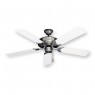 Raindance Wet Rated Ceiling Fan - Pure White Blades
