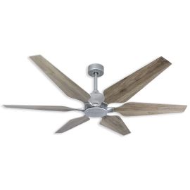 60” TroposAir Optum - Brushed Nickel shown with Distressed Grey Blades