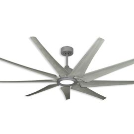 72" Liberator Smart Ceiling Fan - Brushed Nickel / Stone Blades - LED Light