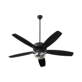 Quorum 170525-59 BREEZE 52" w/ LED Light Ceiling Fan - Matte Black