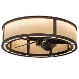 Meyda Wide Smythe Craftsman LED Outdoor 200967 36" Chandel-Air Fan
