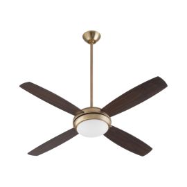 Quorum 20524-80 Expo 52" w/ LED Light Ceiling Fan - Aged Brass