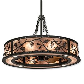 Meyda Wide Oak Leaf & Acorn Outdoor 212960 45" Chandel-Air Fan