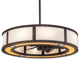 Meyda Wide Smythe Craftsman Outdoor 214032 45" Chandel-Air Fan