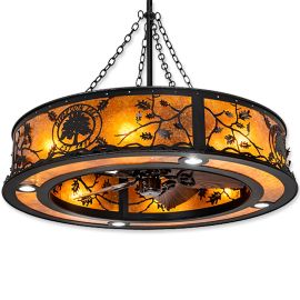 Meyda Wide Personalized Oak Leaf Outdoor 216860 45" Chandel-Air Fan