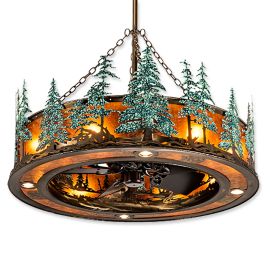 Meyda Wide Tall Pines Outdoor 222081 45" Chandel-Air Fan