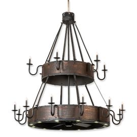Meyda Wide Costello 18 Light Two Tier Outdoor 227743 74" Chandel-Air Fan