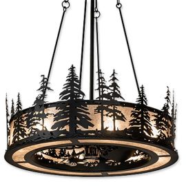 45" Meyda Wide Tall Pines Outdoor Chandel-Air Fan