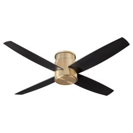 Oxygen 3-102-40 OSLO 52" Four Blades Hugger Ceiling Fan - Aged Brass