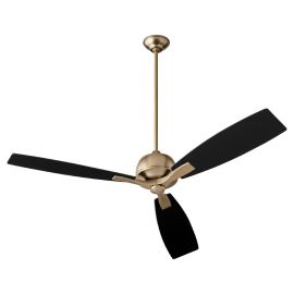 Oxygen 3-109-40 JUNO 60" Three Blade Ceiling Fan - Aged Brass