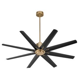 Oxygen 3-112-40 FLEET 56" Eight Blade Ceiling Fan - Aged Brass