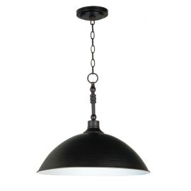 20"W Craftmade - Timarron - 1 Light Large Pendant - 35993-ABZ - Aged Bronze Brushed