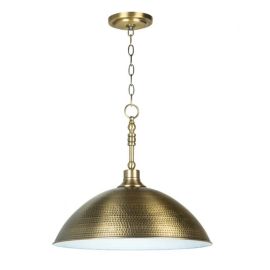 20"W Craftmade - Timarron - 1 Light Large Pendant - 35993-LB - Legacy Brass