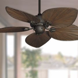 Gulf-Coast Bombay 42" Tropical Ceiling Fan - Oil Rubbed Bronze with Matching Blades