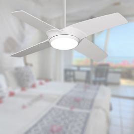 TroposAir Starfire - 42" Ceiling Fan with Light - Pure White