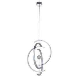 21"W Craftmade Anillo - 4 Crescent LED Pendant - 42722-CH-LED - Chrome - Frosted Acrylic