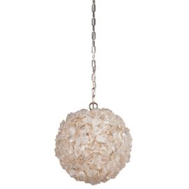 14"W Craftmade Roxx - 1 Light Pendant - 48491-GLD - Quartz Crystal