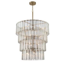48"W Craftmade Museo 28 Light Chandelier - 48628-SB - Satin Brass