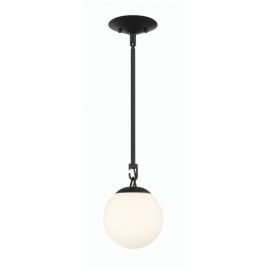 6"W Craftmade - Orion - 1 Light Mini Pendant - 50791-FB - Flat Black