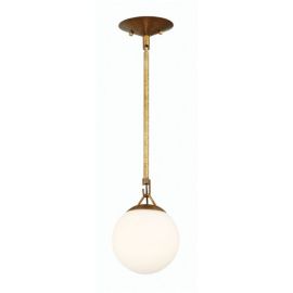 6"W Craftmade - Orion - 1 Light Mini Pendant - 50791-PAB - Patina Aged Brass