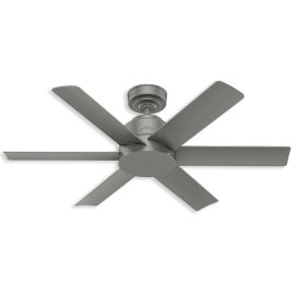 44" Hunter Kennicott Outdoor Ceiling Fan 51115 - Matte Silver