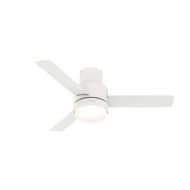 44" Hunter Gilmour Ceiling Fan With LED Module - 51334 - Matte White