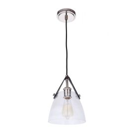 7.87"W Craftmade - Hagen - 1 Light Pendant - 51391-PLN - Polished Nickel - Clear Seeded