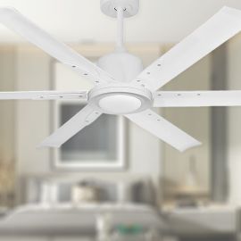 TroposAir Titan II 52" Smart Ceiling Fan - Pure White - Optional Light
