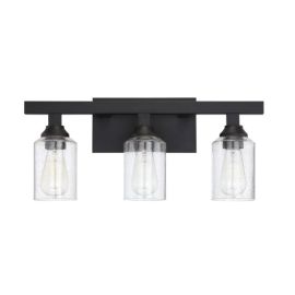 5.75"W Craftmade Chicago - 3 Light Vanity - 53103-FB - Flat Black