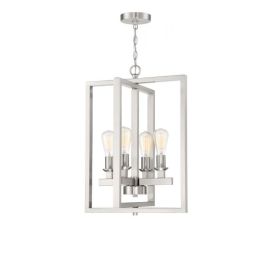 18"W Craftmade Chicago - 4 Light Vanity - 53134-BNK - Brushed Polished Nickel