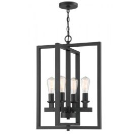 18"W Craftmade Chicago - 4 Light Vanity - 53134-FB - Flat Black