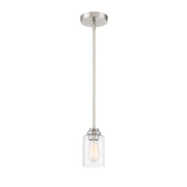 5"W Craftmade Chicago - 1 Light Mini Pendant - 53191-BNK - Brushed Polished Nickel