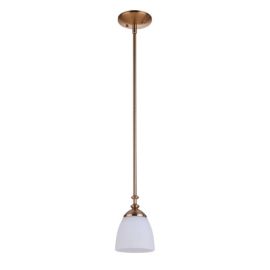 5.88"W Craftmade - Marlowe - 1 Light Mini Pendant - 53791-SB - Satin Brass