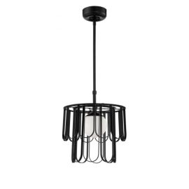 15"W Craftmade - Melody - 1 Light Pendant - 54993-FB - Flat Black - White Frosted
