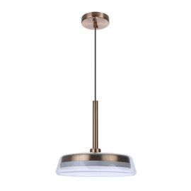 14"W Craftmade - Centric - 14" LED Pendant - 55192-SB-LED - Satin Brass