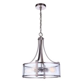 16.38"W Craftmade - Elliot - 5 Light Pendant - 55395-BNK - Brushed Polished Nickel