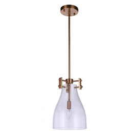 8.88"W Craftmade Chardonnay - 1 Light Mini Pendant - 55891-SB - Satin Brass