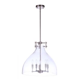 19.63"W Craftmade - Chardonnay - 5 Light Pendant - 55895-BNK - Brushed Polished Nickel