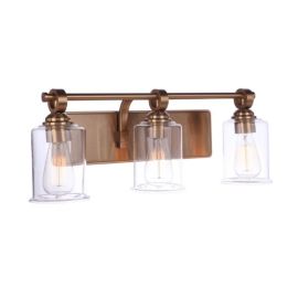 24.38"W Craftmade Romero - 3 Light Vanity - 56403-SB - Satin Brass