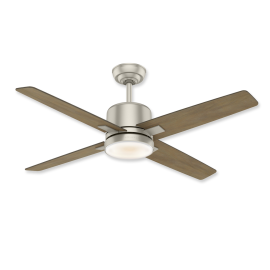 52" Casablanca Axial Painted Pewter Finish with River Timber and Light Kit