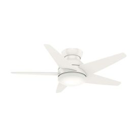 44" Casablanca Isotope Low Profile Indoor Ceiling Fan With LED Module - 59350 - Fresh White