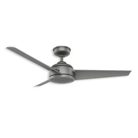 52" Hunter Trimaran Outdoor Ceiling Fan - 59608 - Matte Silver